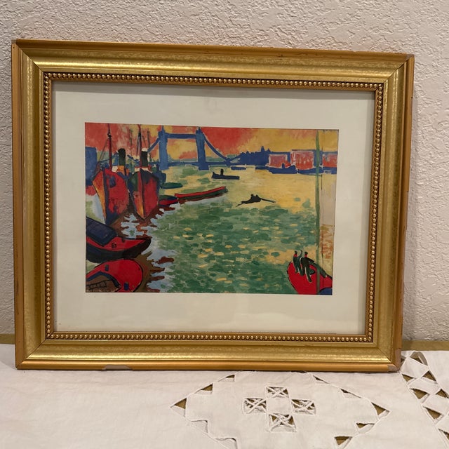 Pre owned with frame . Andre Derain Print