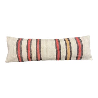 Turkish Hemp Pillow Cushion Natural Beige Brown Cushion Cover 14x45 For Sale