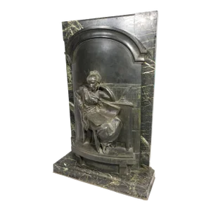 Early 20th Century French Bronze of Girl Reading by Louis Ernest Barrias for Susse Freres