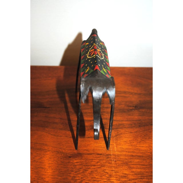 Late 20th Century Late 20th Century Brutalist Forged Metal Elephant Sculpture For Sale - Image 5 of 5