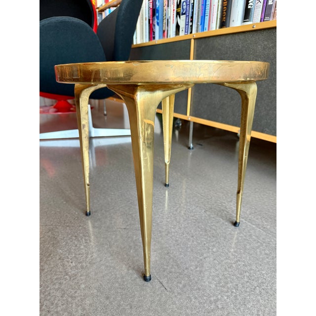 60s Japanese Mosaic Tile and Brass Occasional Table Ardan Jewelers Plant Stand For Sale - Image 15 of 15