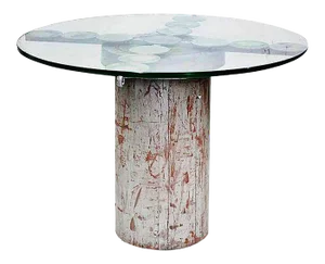 Table Custom Studio Made With Glass Top