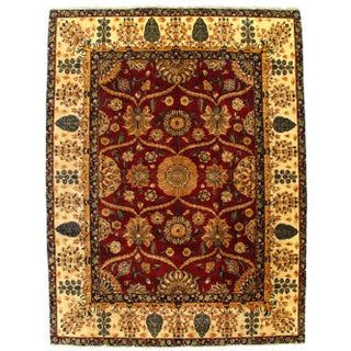 Pasargad Fine Indo Agra Wool Rug - 8′ × 10′ For Sale