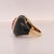 2020s 2.72ct Pear Tourmaline, Diamond and Onyx in 14ct Yellow Gold - Fei Liu, Size 7.5 For Sale - Image 5 of 11