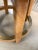 Transitional 1980s Set of 3 Custom Goatskin Upholstered 360 Swivel Counter Stools 22 1/2 Seat Height For Sale - Image 3 of 5