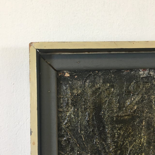 1960s Mid-Century Large Dark Alley Way Signed & Dated Painting For Sale - Image 5 of 12