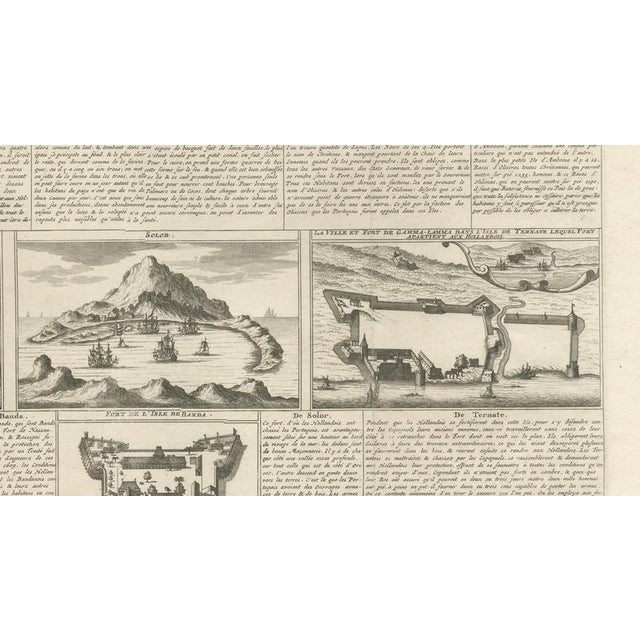 Antique Dutch East Indies Forts Engraving from Voc Batavia, 1719 For Sale - Image 5 of 9