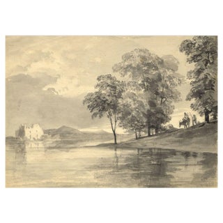 John Charles Denham, River Liffey, Wicklow, Ireland, Early 19th Century, Watercolour For Sale