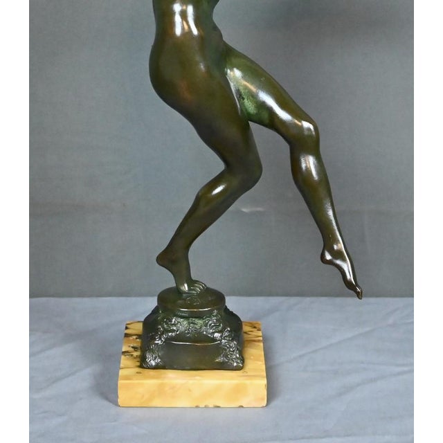 Black C. Binder, The Dancer with the Tambourine, Early 20th Century, Bronze For Sale - Image 8 of 18