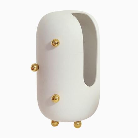 Ceramic Small Anfore Vase in Black by Zpstudio For Sale - Image 7 of 7
