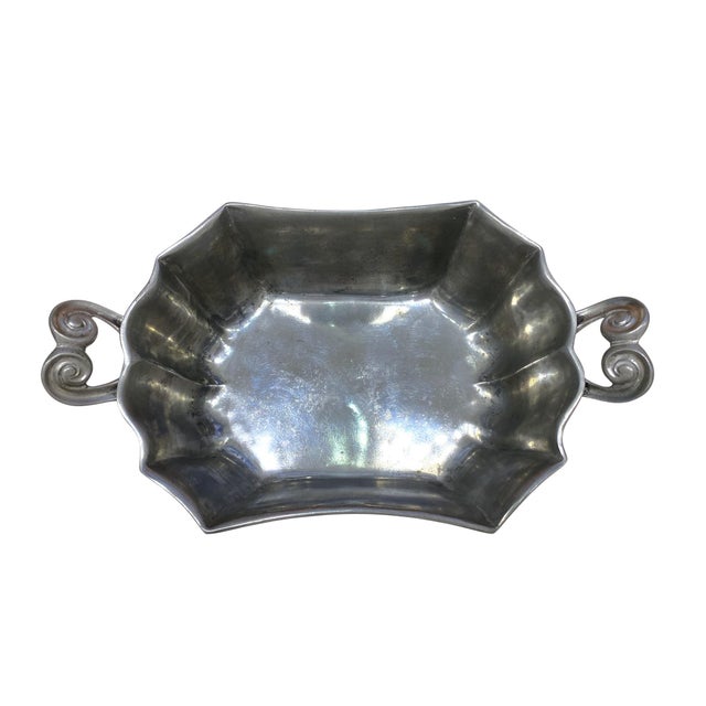 Match Pewter Cosi Tabellini Italian Handmade Centerpiece Bowl or Planter For Sale - Image 10 of 13