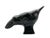 This expressive ceramic sculpture in the shape of a raven/bird captivates with its archaic aura and deep black glaze. The...