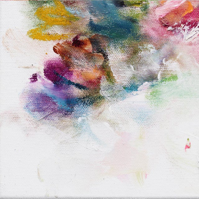 J'aime La Vie - Colorful Abstract Floral Landscape Painting Original Artwork by Vé Boisvert For Sale - Image 4 of 9