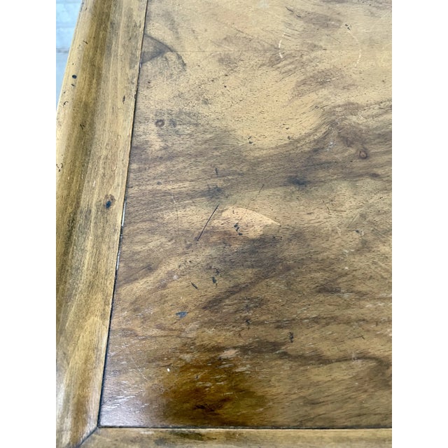 Wood Baker Furniture French Provincial Style Walnut Side Table For Sale - Image 7 of 7