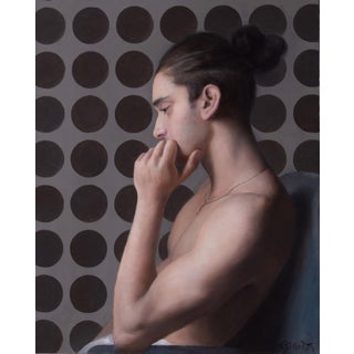 Decisions by Kelly Birkenruth | Oil on panel Portrait of a young man in profile. For Sale