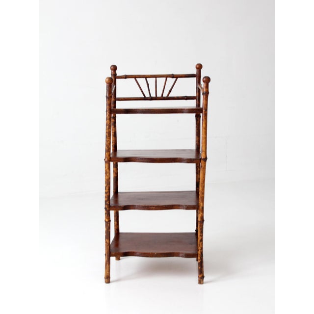 Antique Bamboo Etagere Shelf For Sale - Image 12 of 16