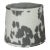 14" Gray Faux Cowhide Drum Lamp Shade For Sale