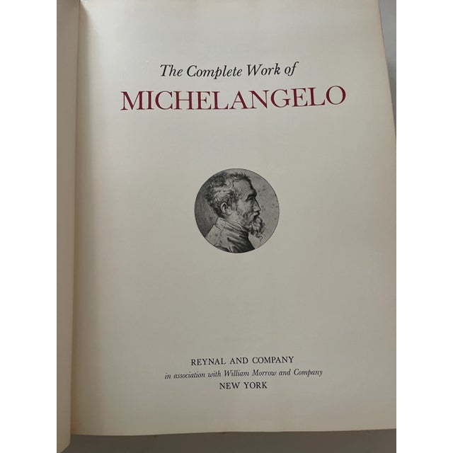 Traditional Coffee Book the Complete Works of Michelangelo by Mario Salmi For Sale - Image 3 of 7