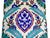 Turkish Iznik Red & Blue Floral Pattern Ceramic Tiles 8" For Sale - Image 4 of 5