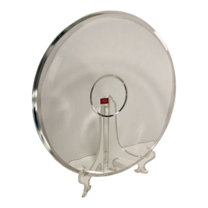 1990s Cristal d'Arques Coupe a Talon France Genuine Lead Crystal Platter 13.25"