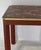 Wood Vintage Chinese Style Deep Red Gilded Lacquer Small Square Table/Chessboard Table For Sale - Image 7 of 8