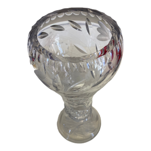 Vintage Leaded Crystal Flower Vase