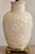 A grand vintage ceramic urn lamp reimagined in a richly layered Coastal Regency style. Its substantial warm-ivory ceramic...