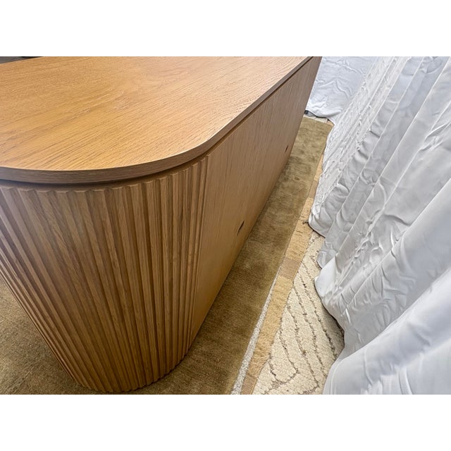Rh Byron 84" Sideboard Natural Oak Designed by Harrison & Nicholas Condos For Sale - Image 15 of 18