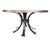 Black Brutalist Wrought Iron Round Coffee Table with Bronzed Cast Top, Europe, 1970s For Sale - Image 8 of 8