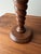 Sculptural Wooden Table Lamp with Pleated Lampshade For Sale - Image 4 of 5