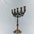 Early 20th Century Early 20th Century 5 Candle Brass Polish Jewish Shabbat Candelabra "Lions of Judah" For Sale - Image 5 of 14