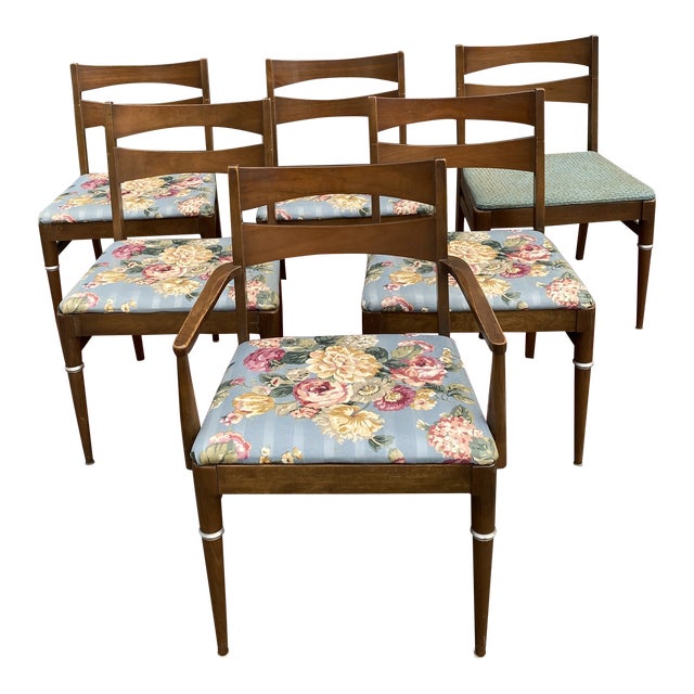 Vintage Mid Century Modern Dining Room Chairs A Set Of 6 Chairish