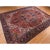 1920s 1920 11'x14'7" Red Antique Persian Heriz Even Wear Wool Hand Knotted Oversized Rug For Sale - Image 5 of 10