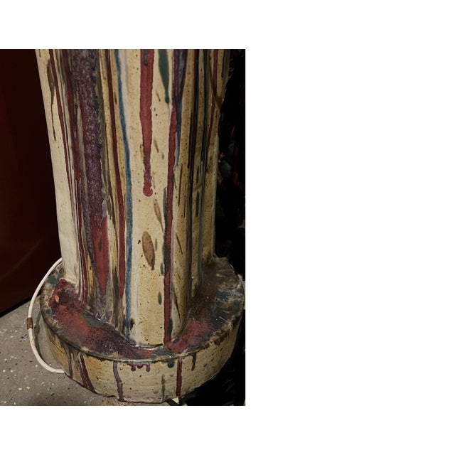 1980s Modern Abstract Hand-Crafted Lamp For Sale - Image 11 of 11