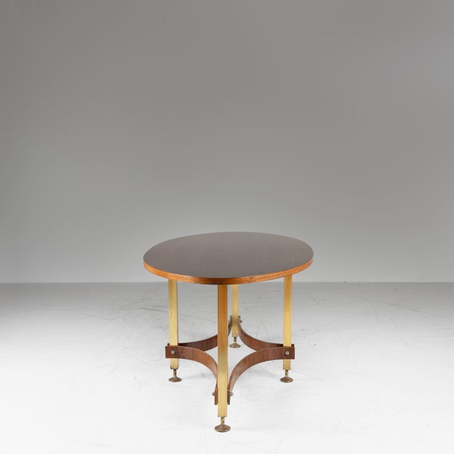 Mid-Century Modern Vintage Oval Wooden Table, 1970 For Sale - Image 3 of 13