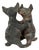 Mid-Century Colima Style Terracotta Dancing Dogs Sculpture, Mexico, 1950s For Sale