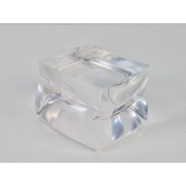 Vintage Modern Sculptural Abstract Astrolite Acrylic Paperweight by Ritts L.A., 1970s For Sale - Image 4 of 11