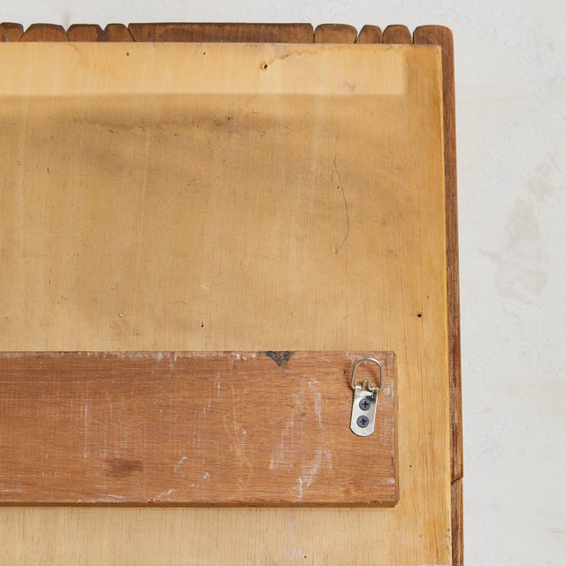 Brown Monumental French Carved Wood Wall Sculpture by Lucien Bénière For Sale - Image 8 of 8