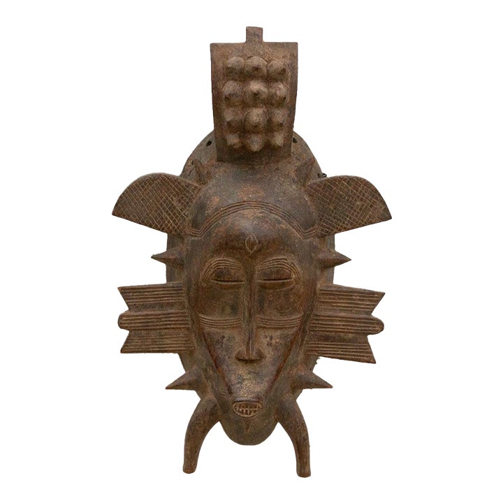 Ancient Kloma Crest African Mask | Chairish