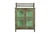 This Vintage Anglo-Indian Painted Teakwood Small Bookcase is constructed from solid teakwood, featuring glass-paneled...