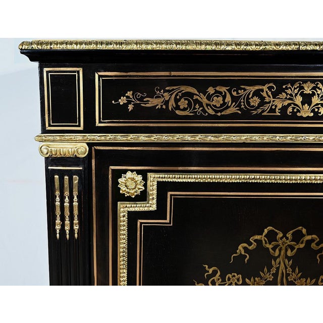 Black Antique Napoleon III Buffet For Sale - Image 8 of 18