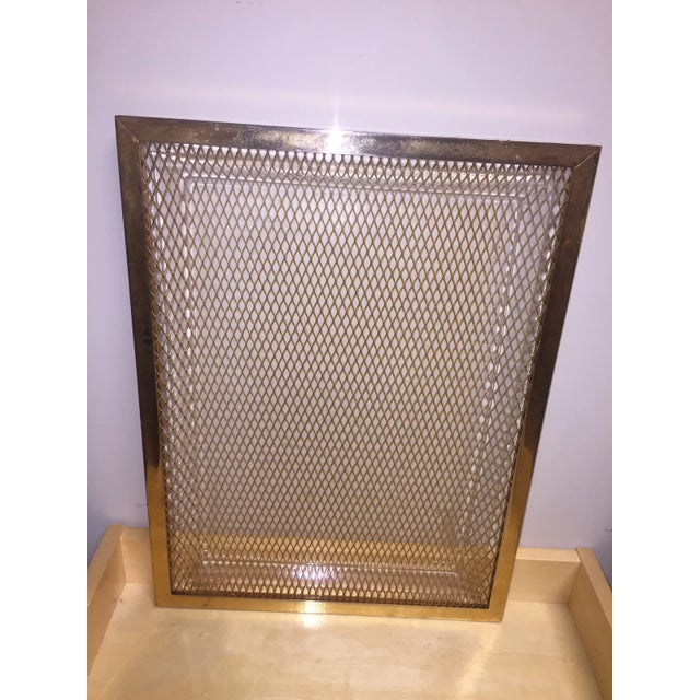 Vintage Mid-Century Modern Brass Tray For Sale - Image 6 of 6