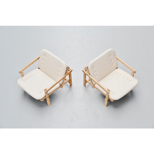 Set of Cleon Lounge Chairs attributed to Martin Visser for T Spectrum, 1964 For Sale - Image 3 of 9