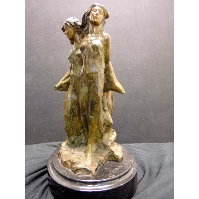 Frederick Hart "Daughters of Odessa" Bronze Sculptures Hand Signed Woman Figures For Sale - Image 4 of 6