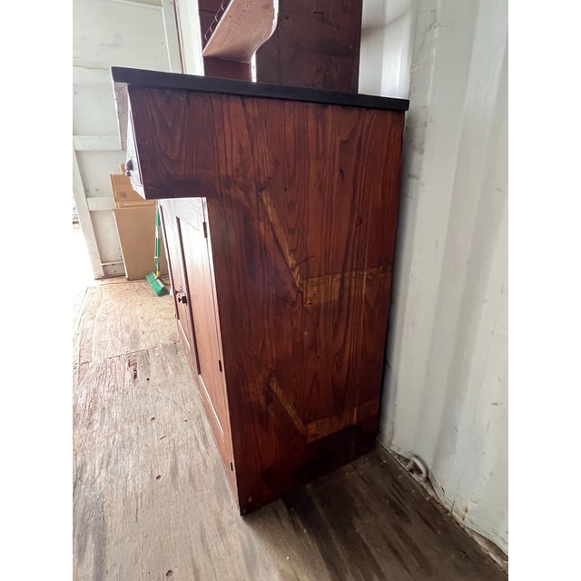 Farmhouse Antique American Country Post Office Counter and Sorting Shelf For Sale - Image 3 of 12