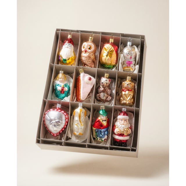 1980s Vintage Radko + Owc Christmas Ornaments Inge Glas '80's For Sale - Image 5 of 6