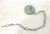 Vintage Tole Umbrella-Shaped Metal Chandelier — Sage Green and Gold Leaf For Sale - Image 12 of 12