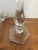 Vintage Pair Clear Glass Crystal Candlesticks 7.5" Hexagon Base Taper Holders For Sale - Image 9 of 11