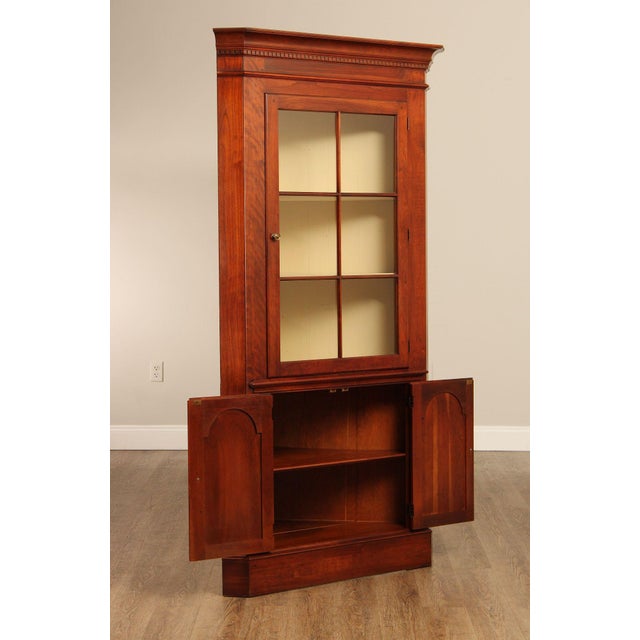 Pennsylvania House Vintage Cherry Corner Cabinet For Sale - Image 9 of 12