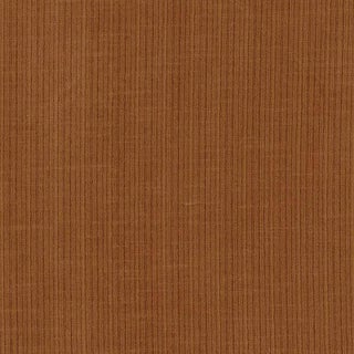 Schumacher Antique Strie Velvet Fabric in Sienna For Sale